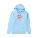 Baby Devil V.3 Aqua Hoodie - vibrant aqua hoodie with unique graphic design, perfect for casual wear