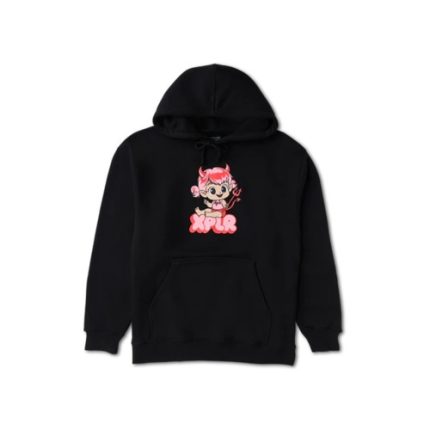 Baby Devil V.3 Black Hoodie - sleek black hoodie with bold graphic design, perfect for streetwear