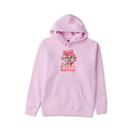 Baby Devil V.3 Light Pink Hoodie - soft pink hoodie with trendy design, comfortable fit