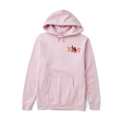Bad Luck Pink Hoodie - stylish pink hoodie with edgy streetwear vibe