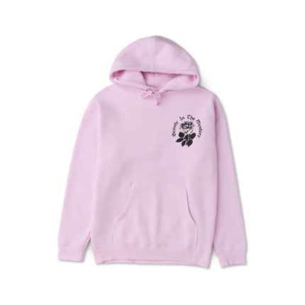Beauty In The Mystery Light Pink Hoodie - light pink hoodie with unique graphic design, premium quality