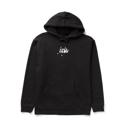CFD Black Hoodie - minimal black hoodie by XPLR Merch