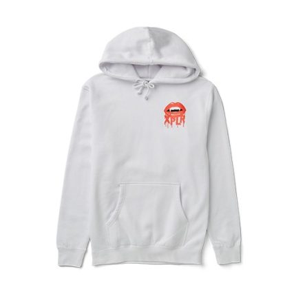 Fang White Hoodie - crisp white hoodie from XPLR Merch