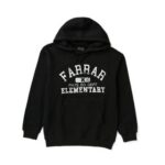 Farrar Black Hoodie - black hoodie with signature print by XPLR Merch