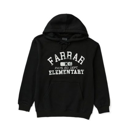 Farrar Black Hoodie - black hoodie with signature print by XPLR Merch