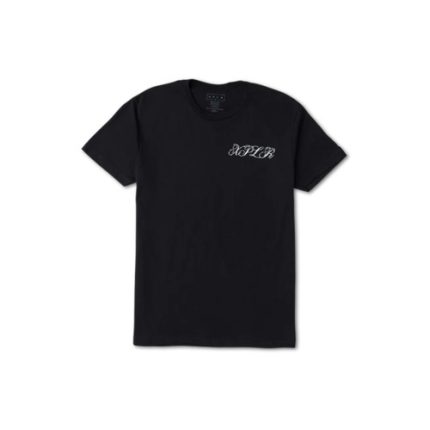 Floral Note Black Tee